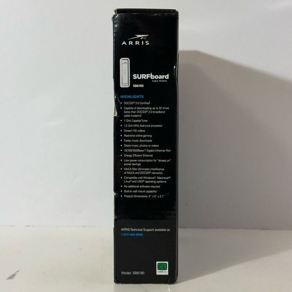 Arris Surf Board Cable Modem  SB6190NEW - Picture 4 of 11